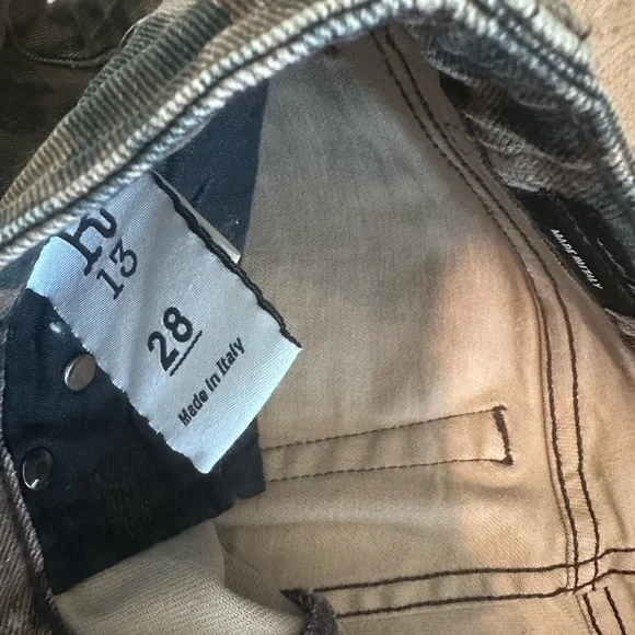 Leopard Print Women's R13 Edgy Rustic Jeans - Picture 9 of 10